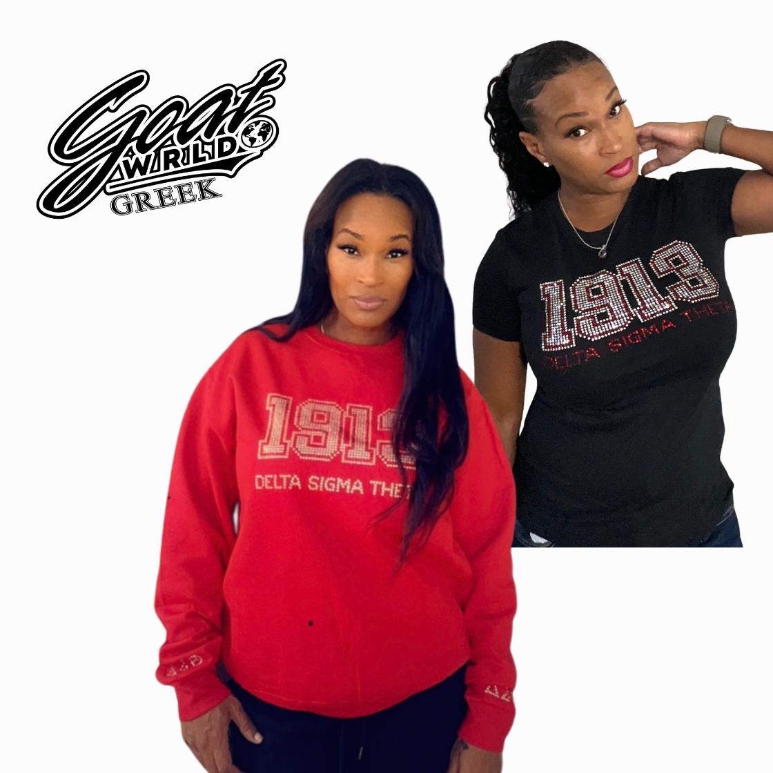 1913 Delta Sigma Theta- Rhinestone Sweatshirt