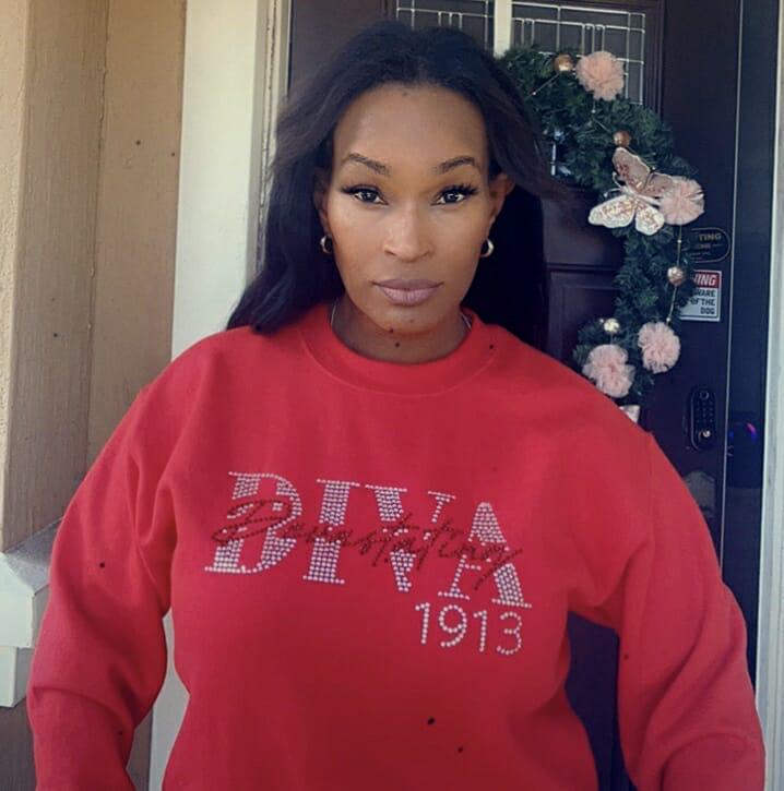 Devastating Diva-Rhinestone Sweatshirt