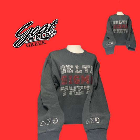 Delta Sigma Theta-Rhinestone Sweatshirt