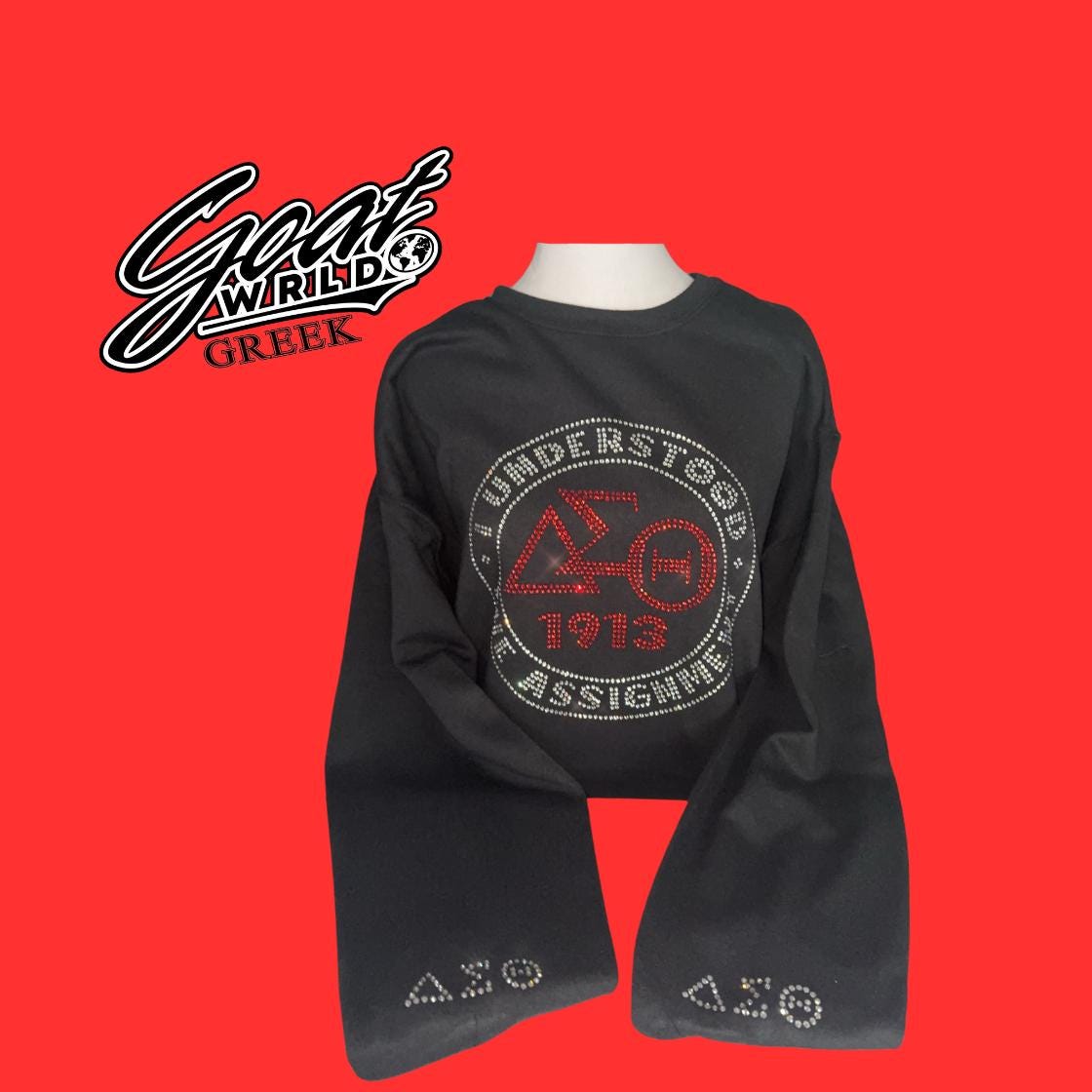 I Understood The Assignment- 2 color Rhinestone Sweatshirt