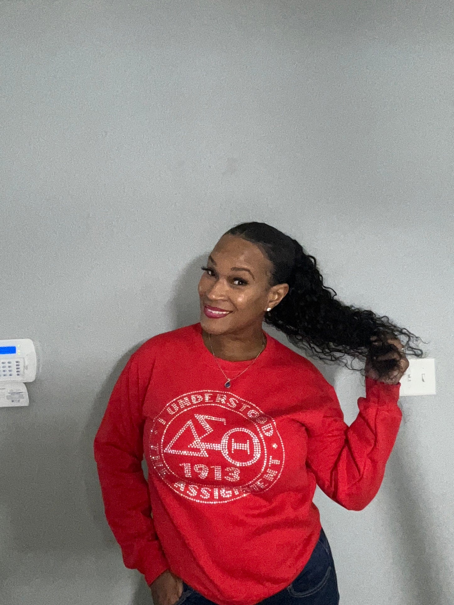I Understood the Assignment -Rhinestone Sweatshirt (unisex)