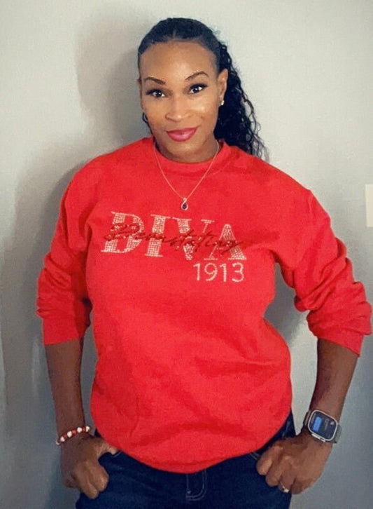 Devastating Diva-Rhinestone Sweatshirt